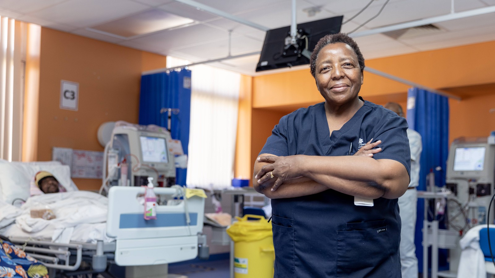 Nurse with crossed arms