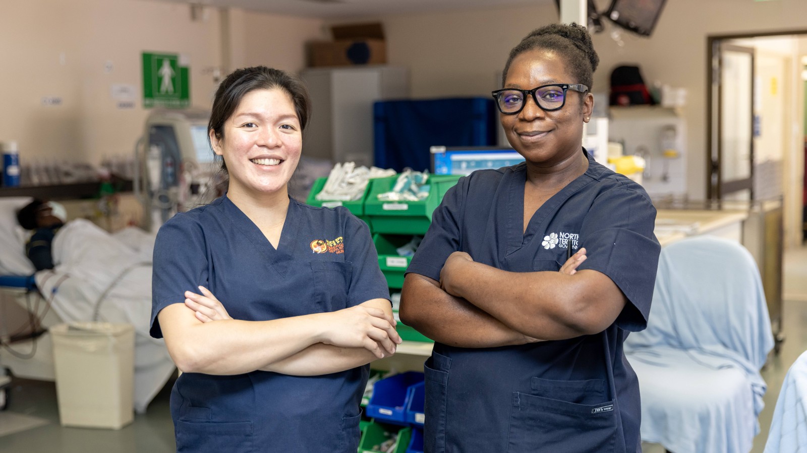 Nurses with crossed arms