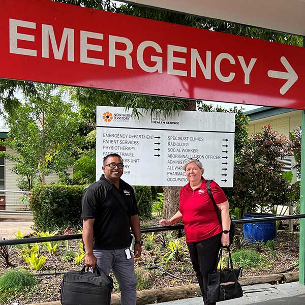 Shirley Bergin (RGPNT Program Manager) and Joydip Roy (RGPNT Education Coordinator)